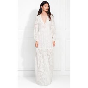 Rachel Zoe Alexis Fil Coupe Maxi Dress size 2